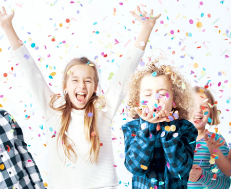 Konfetti pneumatyczne Pastel Party, kółeczka papierowe miks pastelowy / 15 cm