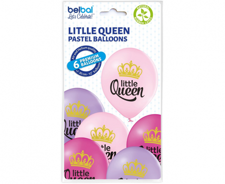 Balony Mała Królowa, 6 szt.