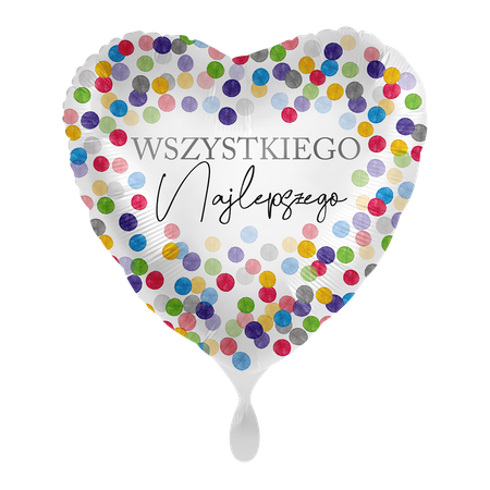 Balon foliowy 18" Wszystkiego Najlepszego - Confetti Birthday