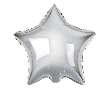 Balon foliowy B&C "Gwiazda", srebrna, 19"