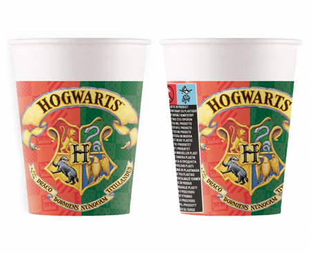 Kubeczki papierowe (WM) Harry Potter, 200 ml, 8 szt. (SUP label)