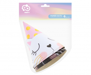 Czapeczki papierowe PB&C Kotek, 6", 6 szt.