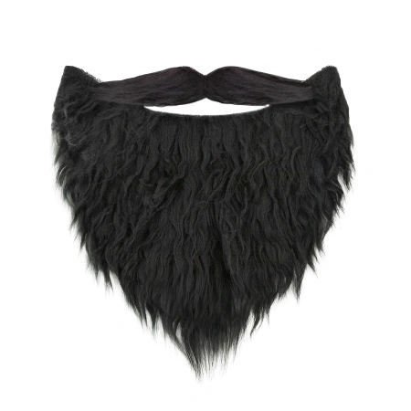Sztuczna broda z wąsami czarna