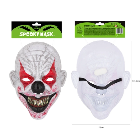 Maska Halloween Klaun 23x31,5 cm,1 szt