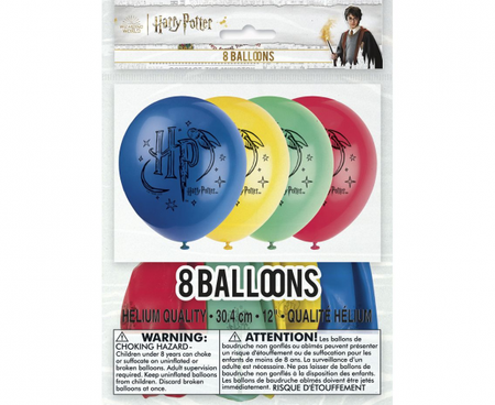 Zestaw balonów UQ 12" HARRY POTTER, 8 szt.