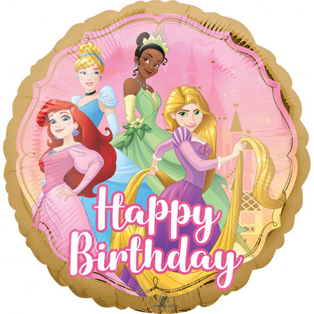 Balon foliowy Happy Birthday - Princesses 18"