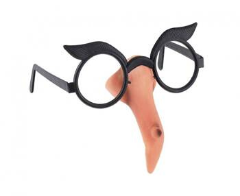 Okulary z nosem Baba Jaga