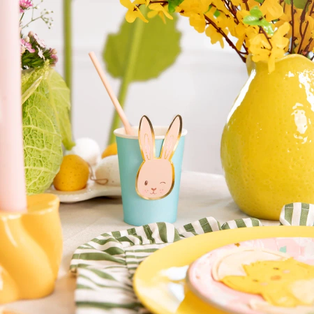Kubek Wielkanoc zajączki 220 ml DIY mix 6 szt.