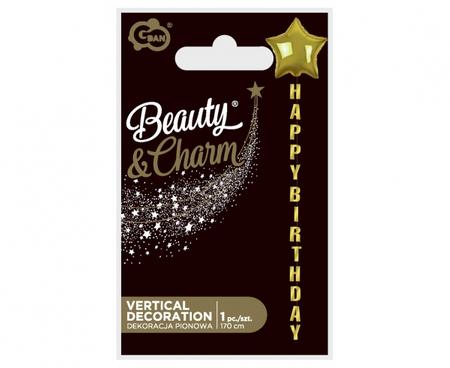 Dekoracja pionowa B&C Happy Birthday, 