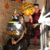 Balon foliowy Happy Halloween kot i spółka 45cm