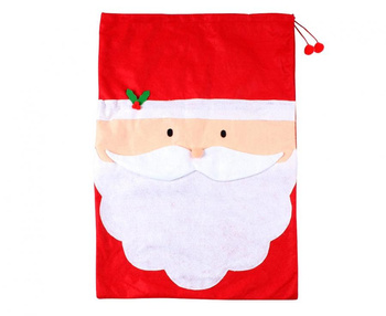 Worek Mikołaja -Mikołaj z brodą, 50x70 cm