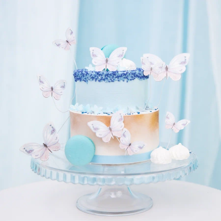 Toppery na tort Motyle 9szt.
