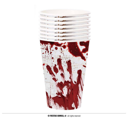 Kubeczki papierowe na Halloween, 6 szt , 355 ml