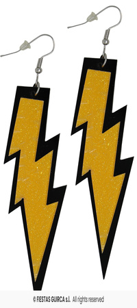 Neonowy zestaw akcesoriów „Disco 80s”, 5 szt., pomarańczowy