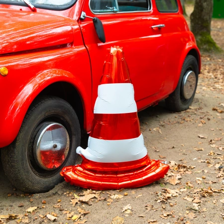 Balon foliowy stojący, Pachołek drogowy, 65x88 cm