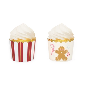 Papilotki do babeczek Boże Narodzenie Ciastek 50szt.