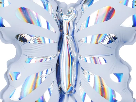 Balony foliowe do girland Motyle, mix, 19x23 cm