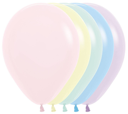 Balony Sempertex 12", Pastel Matte Assortment , 12 szt