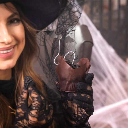 Toppery na tort Halloween Nietoperze DIY 6 szt.