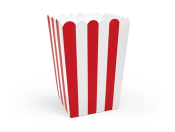 Pudełka na popcorn, mix, 7x7x12,5cm