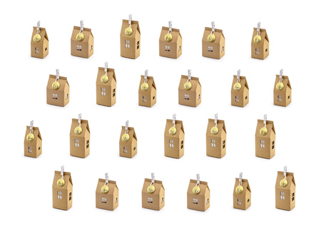 Kalendarz adwentowy Domki, mix