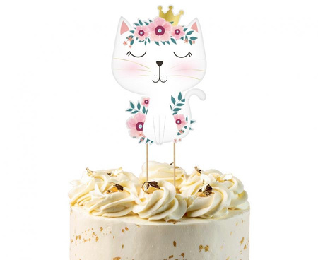 Dekoracja na tort Kotek, 26x10cm