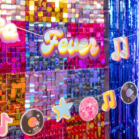 Baner Retro Disco 100x17cm