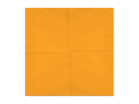 Serwetki papierowe, jasny pomarańczowy, 33x33cm