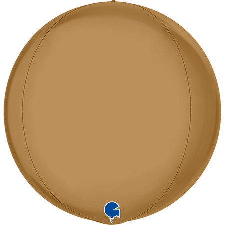 Balon Grabo 15'' Globe Platinum Champagne 4D , Pakowany 