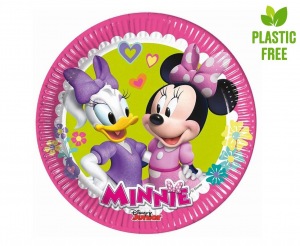 Talerzyki papierowe Minnie Happy Helpers (Disney), next generation, 20cm, 8 szt. (plastic-free)