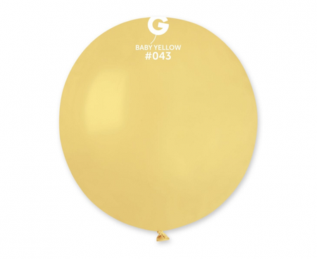 Balony G150 pastel 19" - musztardowe 43