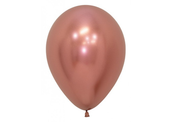 Balony Sempertex, Reflex Rose Gold, 12", 50 szt