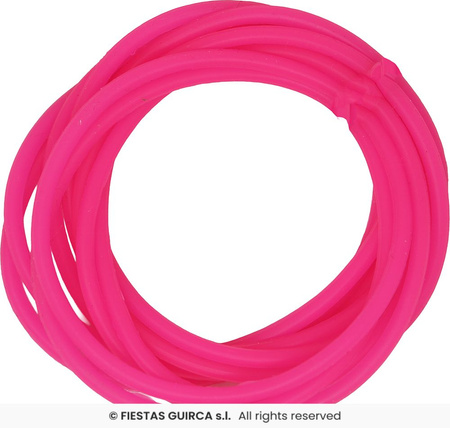 Neonowy zestaw akcesoriów „Disco 80s”, 5 szt., różowy