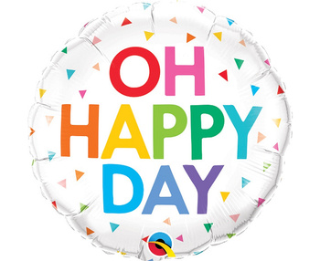 Balon foliowy 18" QL RND Oh happy day