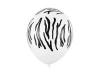 Balony 30 cm, Zebra, Pastel Pure White