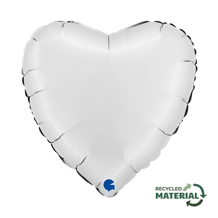 Balon Gwiazda Satin White( Białe satynowe) 18'' - 46 cm 
