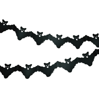 Girlanda Halloween Nietoperze czarna 260cm