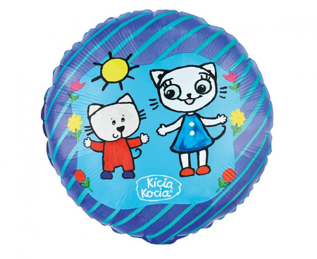 Balon foliowy Kicia Kocia i Nunuś, 18 cali