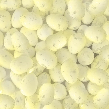 Dekoracje wielkanocne Jajka mini białe 50szt.