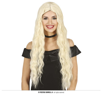 Blond długa peruka