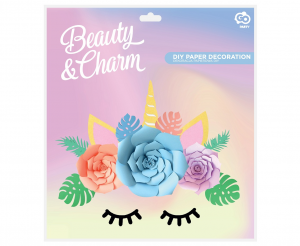 Dekoracja papierowa PB&C DIY na ścianę Jednorożec