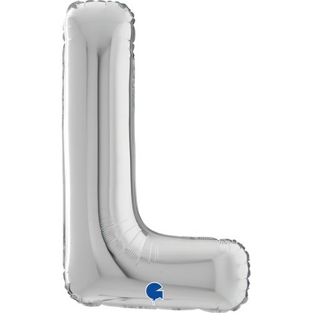 Balon Grabo 26'' Litera L srebrna , 66cm 