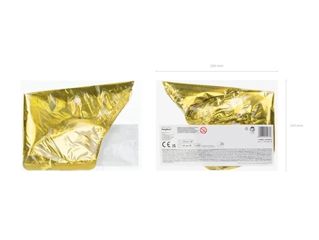 Balony foliowe Gwiazdka, 25 cm, złoty