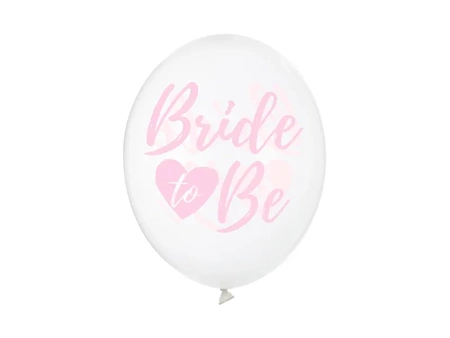 Balony 30cm, Bride to be, Crystal Clear