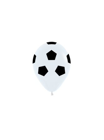 Balony 5", z nadrukiem "Piłka nożna", 50szt