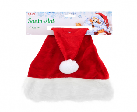 Czapka "Mikołaj", rozmiar S, 26x35 cm, welur