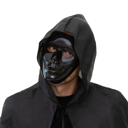 Maska na twarz czarna 15,5x18cm