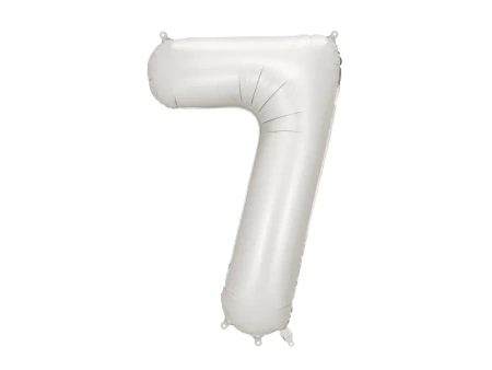 Balon foliowy Cyfra '7', 86cm, srebrny