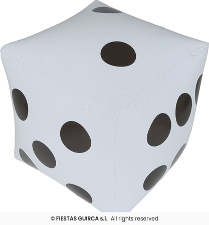 Dmuchana kostka do gry, 30x30 cm