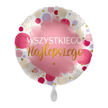Balon foliowy 18" Sweet Birthday - Wszystkiego Najlepszego